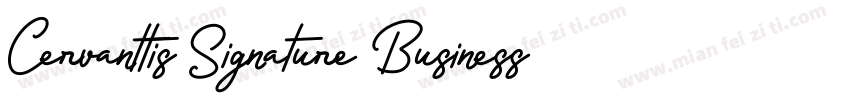 Cervanttis Signature Business Font字体转换